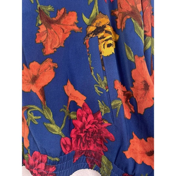 SUSAN GRAVER Jacket Women's Size L Floral Full Zip Long Sleeve With Pockets - Picture 4 of 11